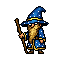 The wizard with his staff